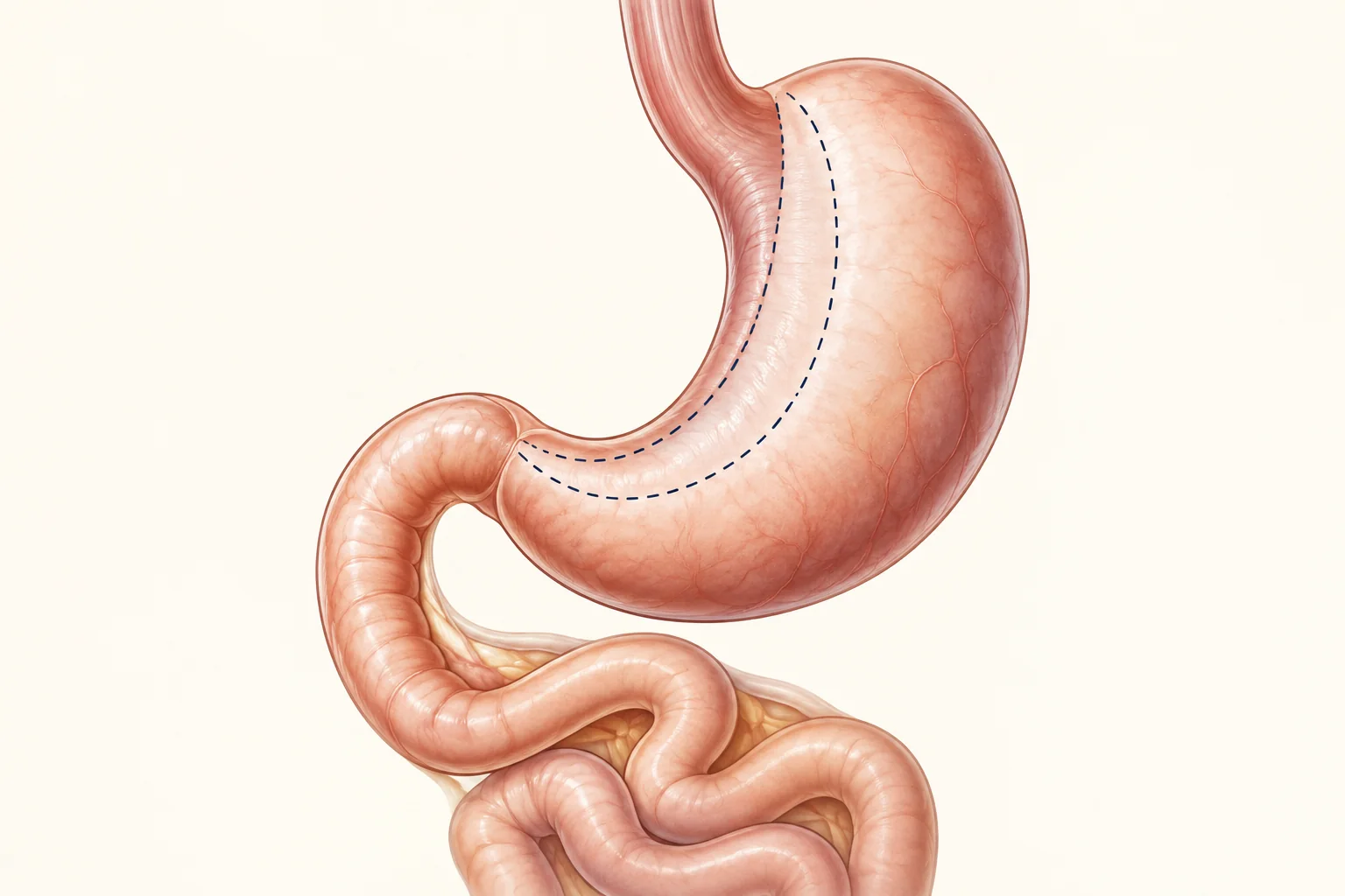 Weight Loss & Bariatric Surgery — educational medical illustration