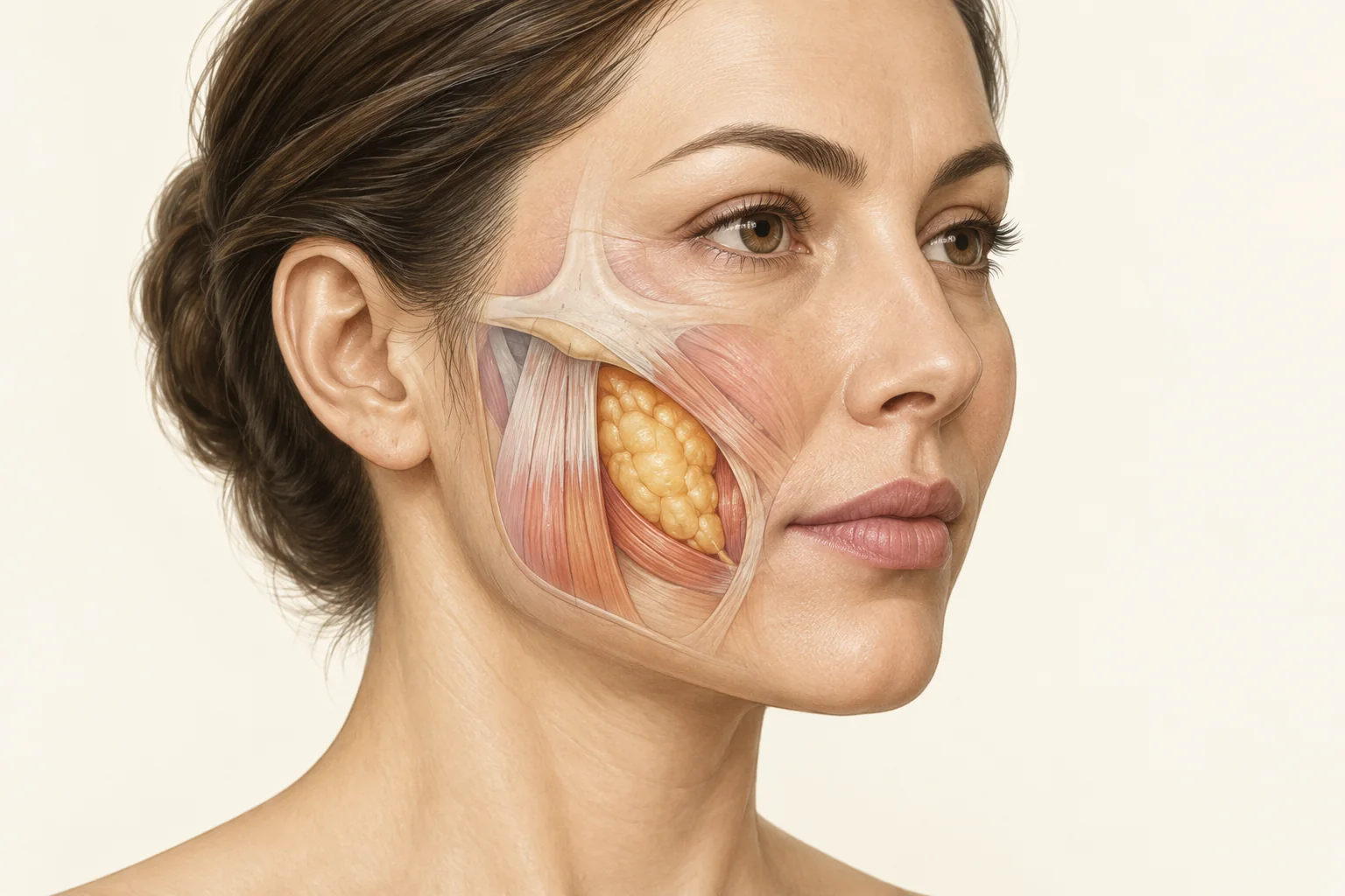 Buccal Fat Removal — educational medical illustration