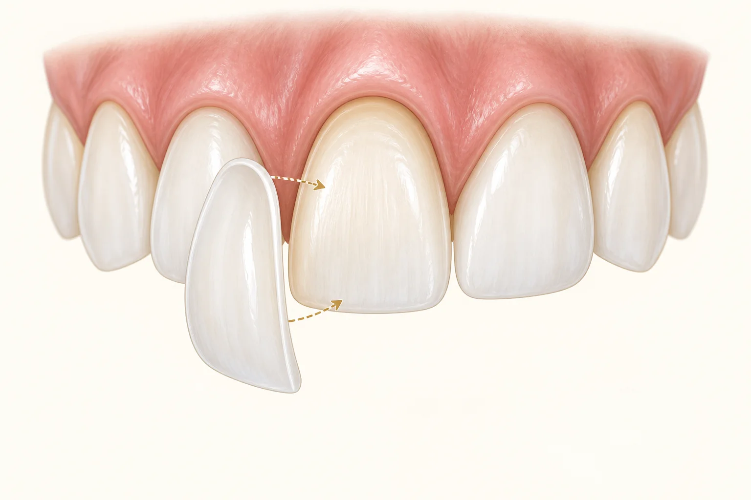 Dental Veneers — educational medical illustration