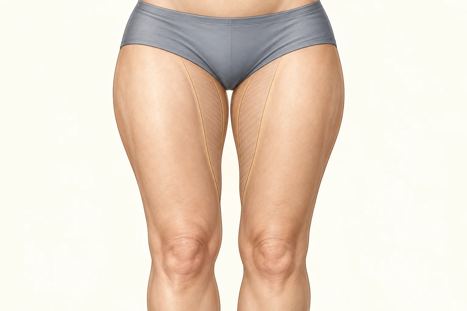 Leg Lift (Thigh Lift) — educational medical illustration