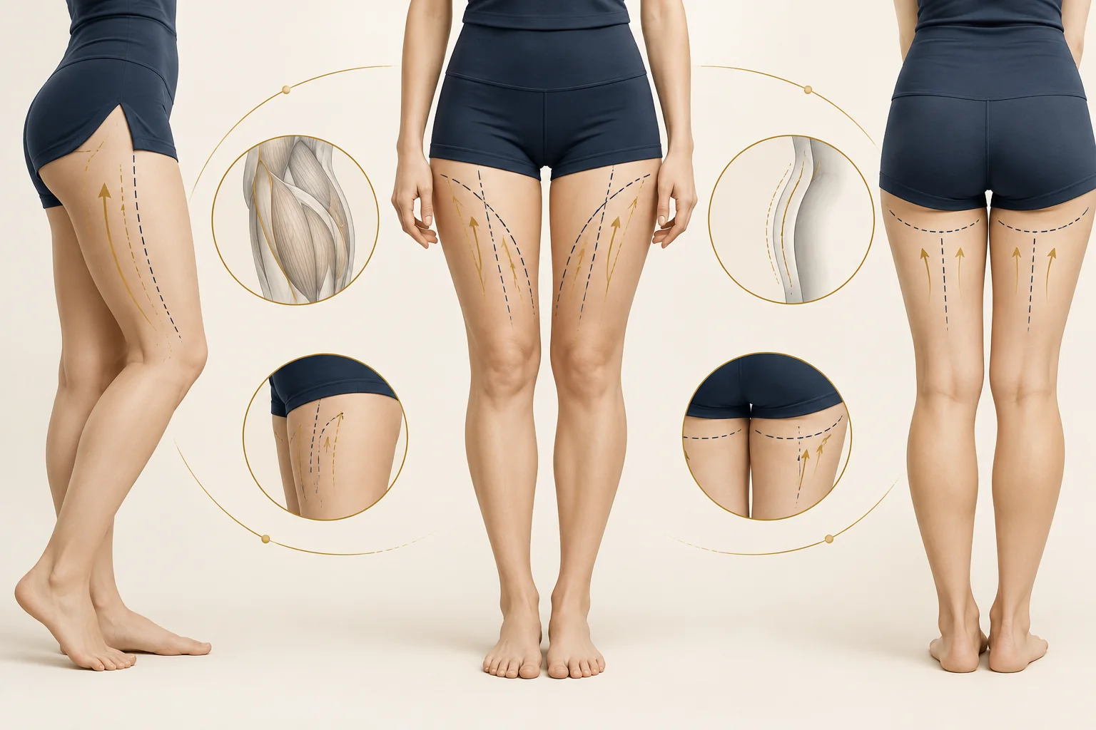 Leg Lift (Thigh Lift) — conceptual assessment diagram