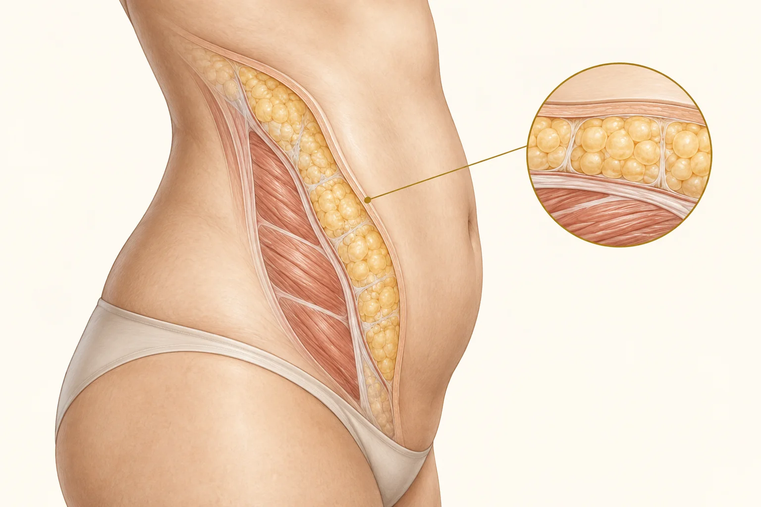 Liposuction — educational medical illustration