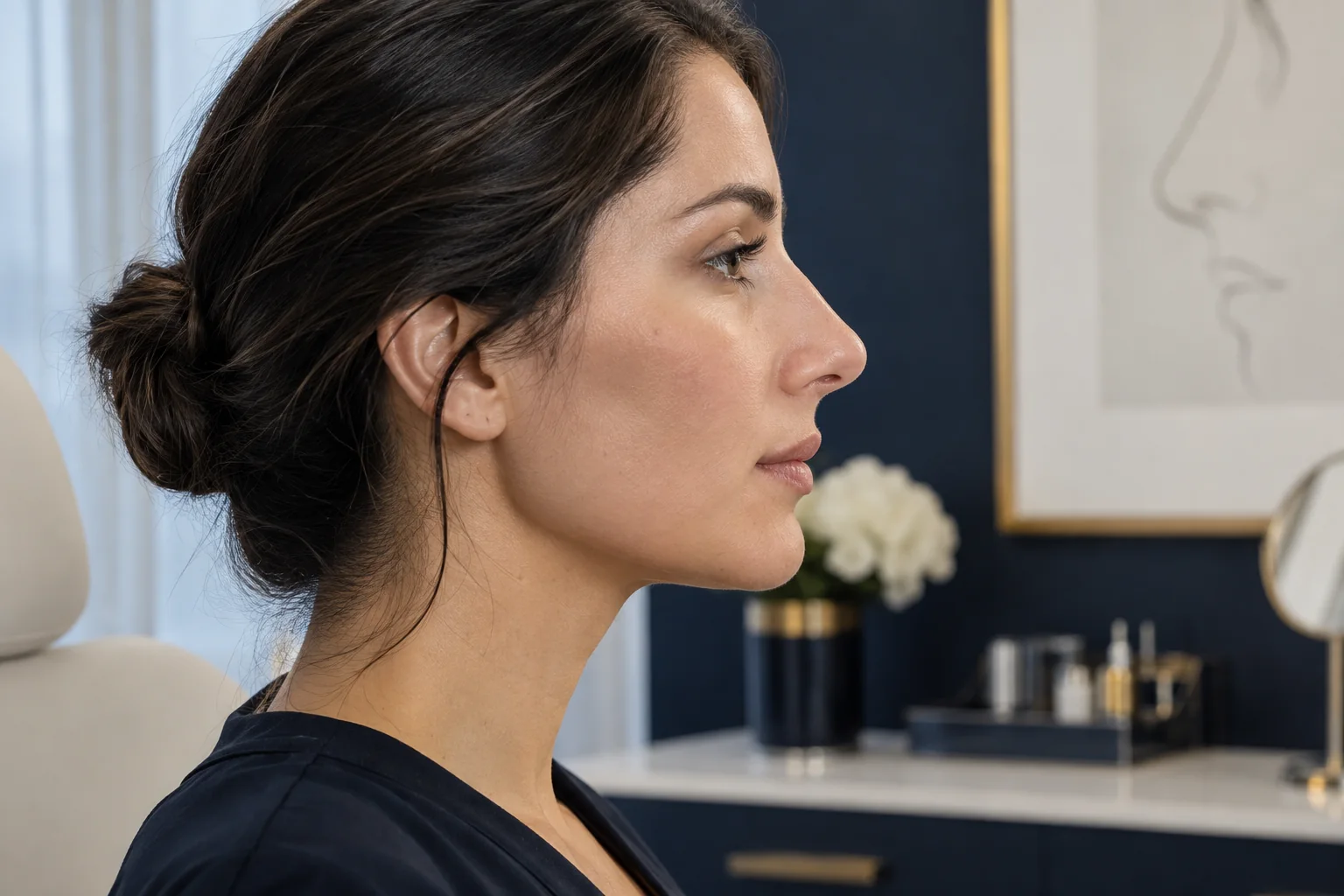 Rhinoplasty — AI-generated representative visual