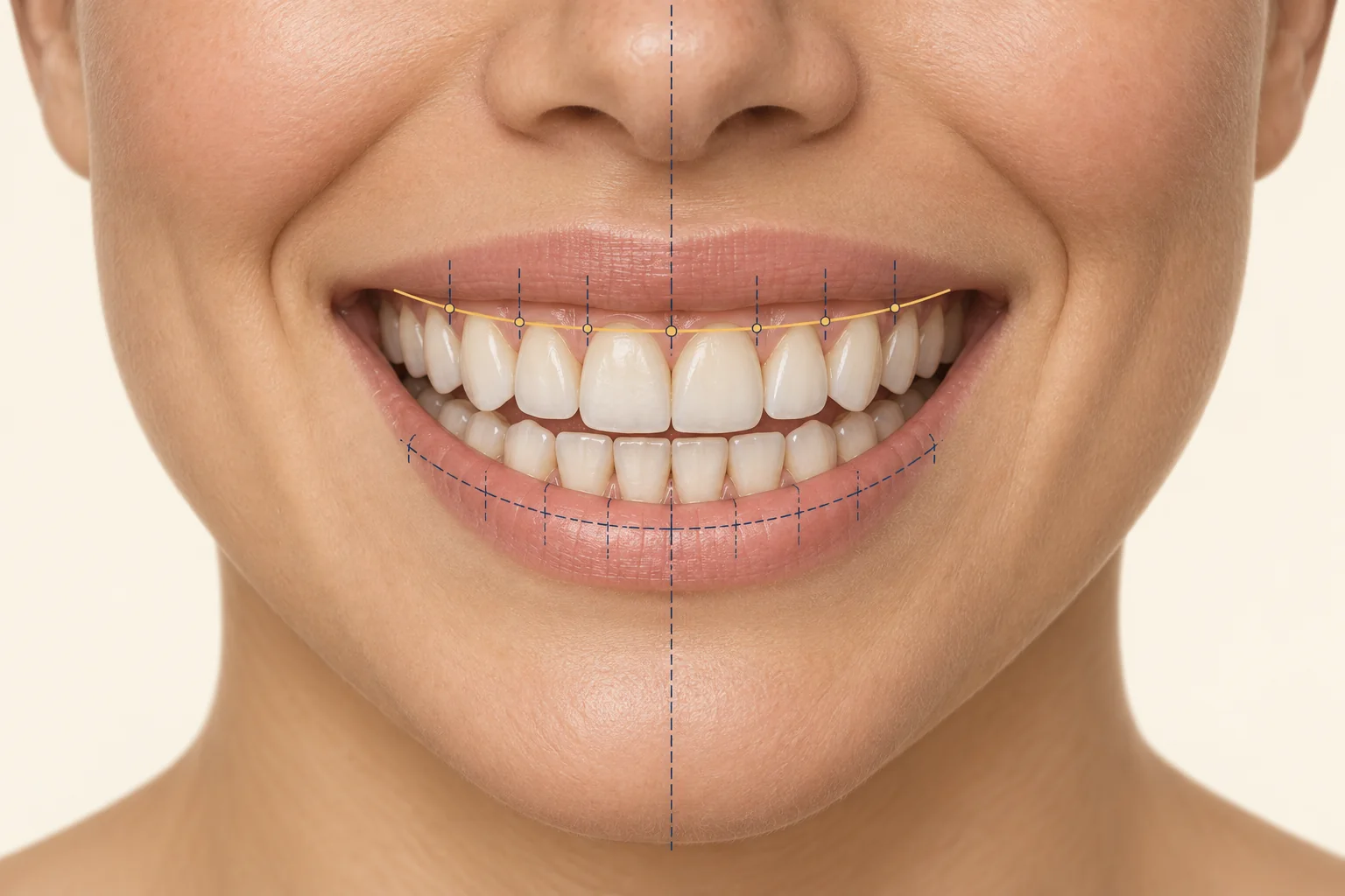 Smile Design (Hollywood Smile) — educational medical illustration